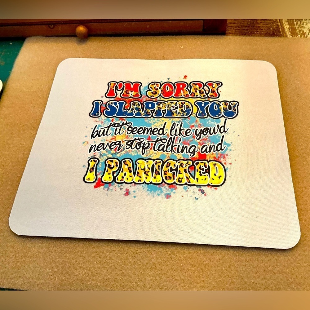 Hand Pressed Mouse Pad!  Brand New!